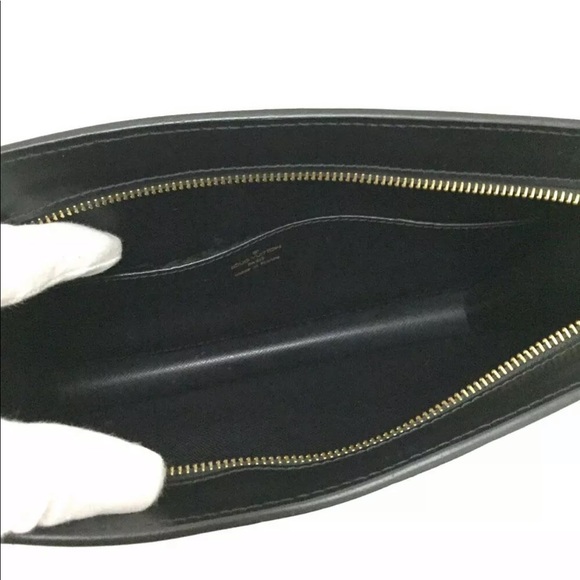 CERT. AUTH. LV Epi Pochette Homme Black Clutch - Picture 8 of 8